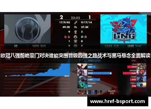 欧冠八强前瞻豪门对决谁能突围晋级四强之路战术与黑马悬念全面解读